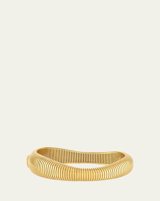 18K Yellow Gold Isla Flow Bangle Bracelet